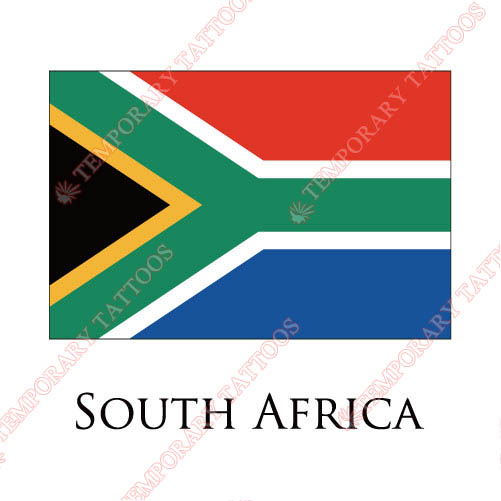 South Africa flag Customize Temporary Tattoos Stickers NO.1986